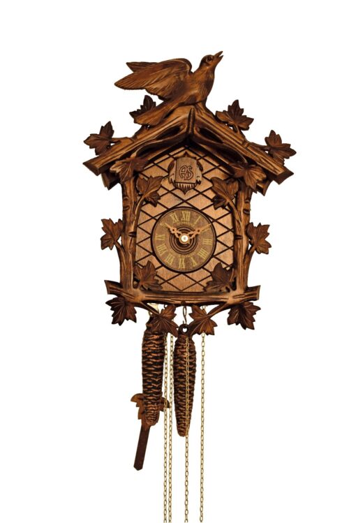 Cuckoo Clock 48/9 leaves and bird