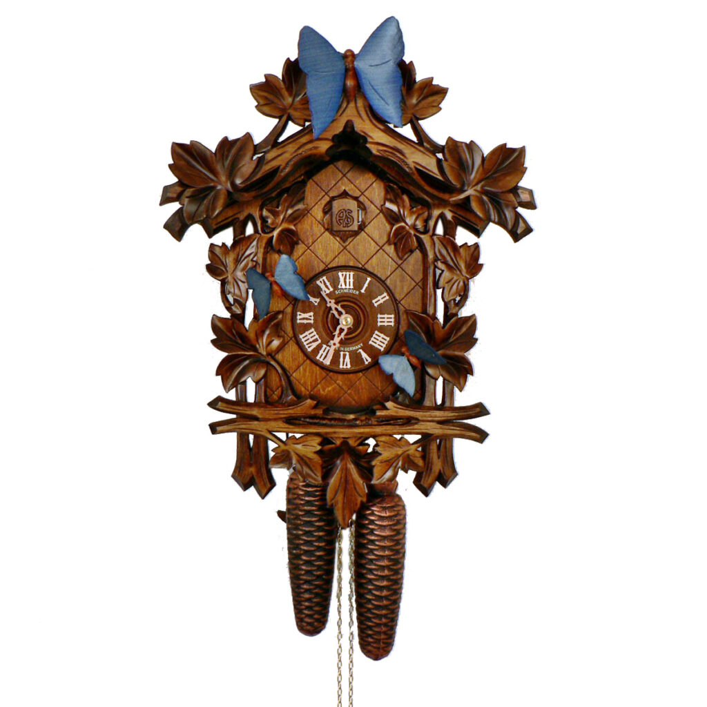 Black Forest Cuckoo Clock 8TMT 1595/9 with mill, woodworkers, dancers